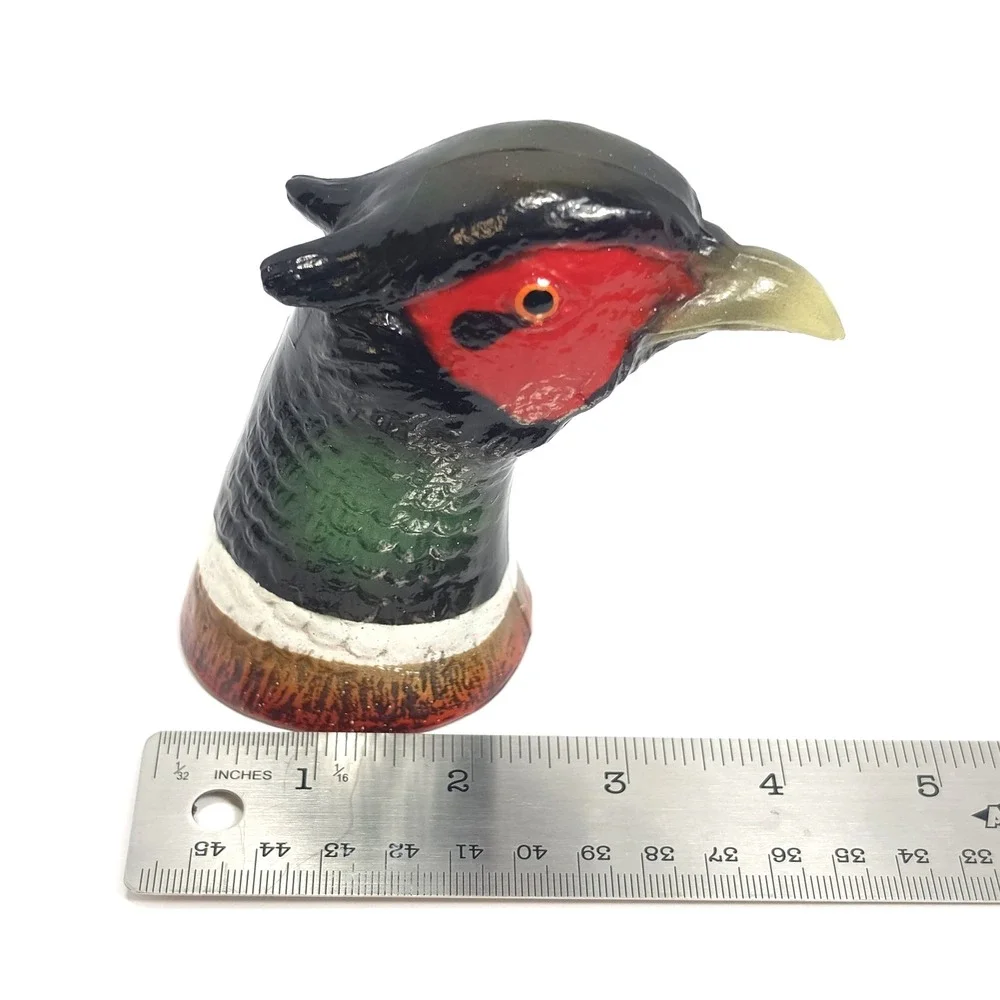 Vintage Pheasant Head Painted Cast Metal Bottle Opener Game Bird Scott Prod Inc
